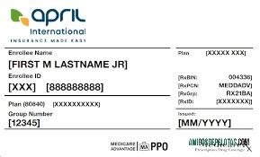 Cartão de Seguro Saúde da Venezuela exemplo